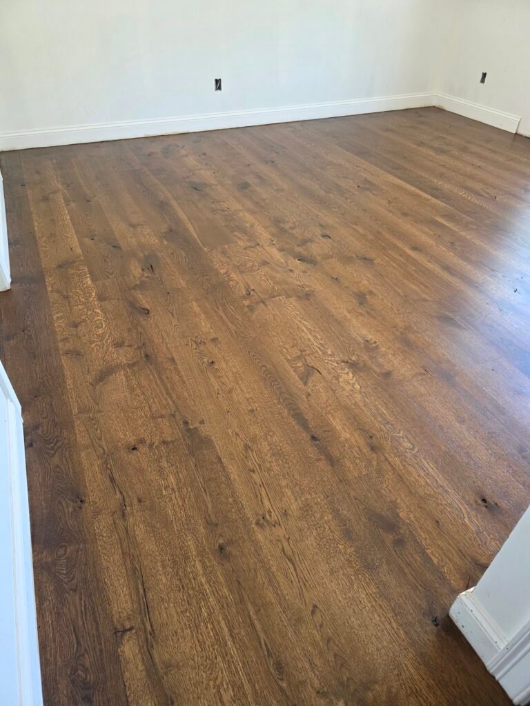 Finished hardwood floor — I&P Flooring project