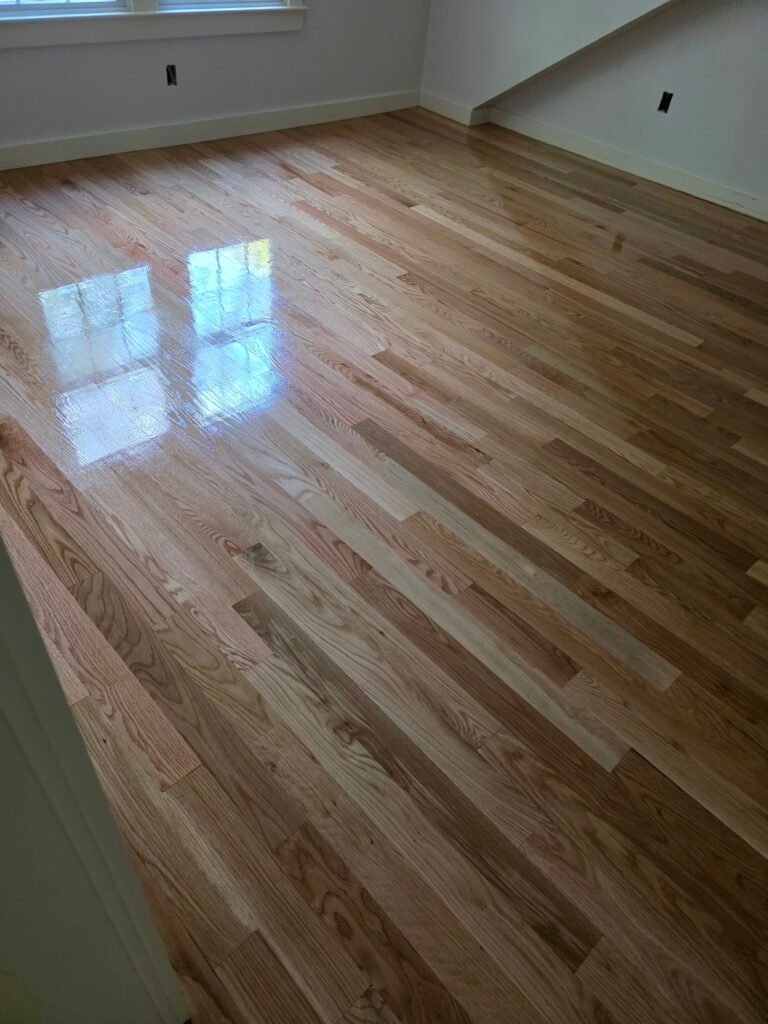 Hardwood floor with an oil-based finish — I&P Flooring project